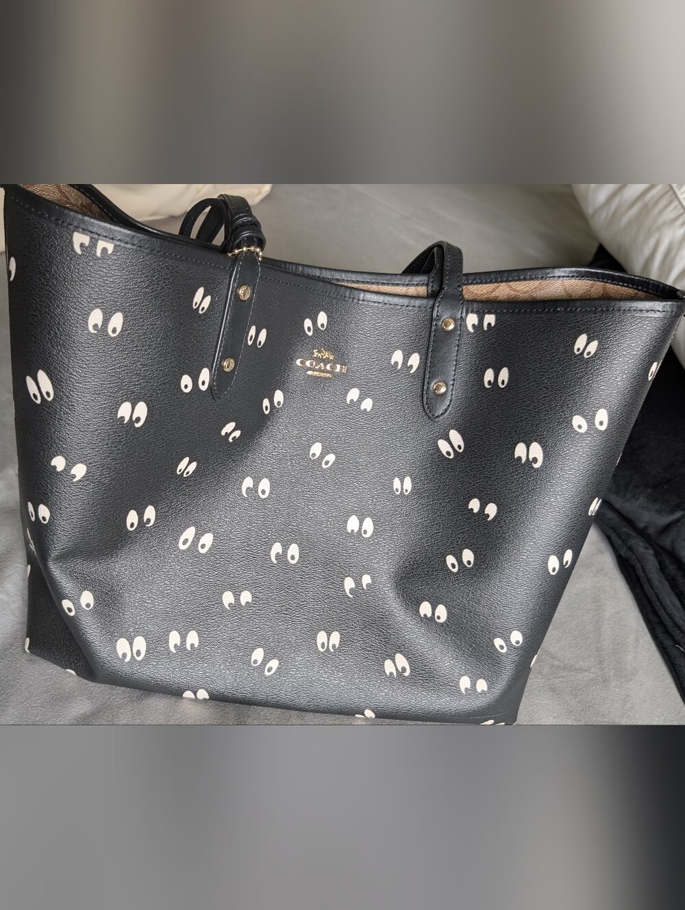 Coach X Disney Snow White Spooky Eye Tote Reversible